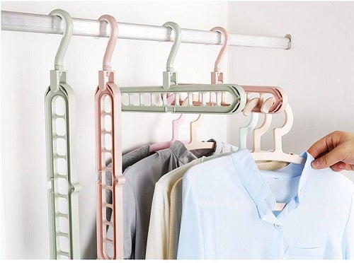 SET GANCHOS DE ROPA AHORRADORES DE ESPACIO