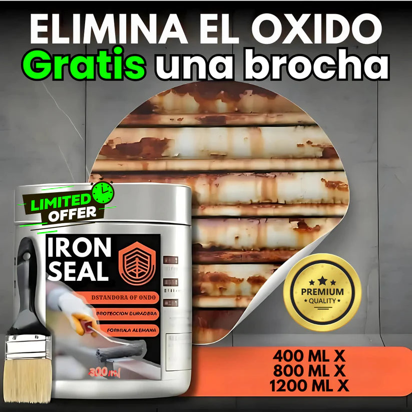 OXISTOP® - DETÉN EL ÓXIDO YA, RESTAURADOR DE METALES + BROCHA (400 ML)
