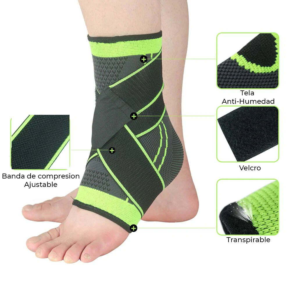 TOBILLERA DEPORTIVA Y ORTOPÉDICA AJUSTABLE