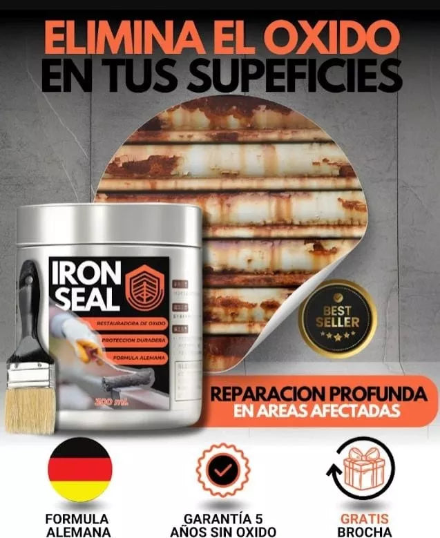 OXISTOP® - DETÉN EL ÓXIDO YA, RESTAURADOR DE METALES + BROCHA (400 ML)