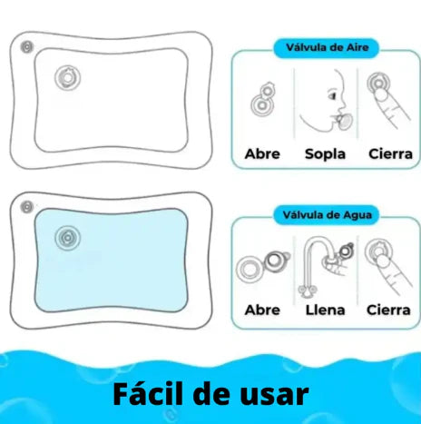 TAPETE DE AGUA SENSORIAL PARA BEBÉS