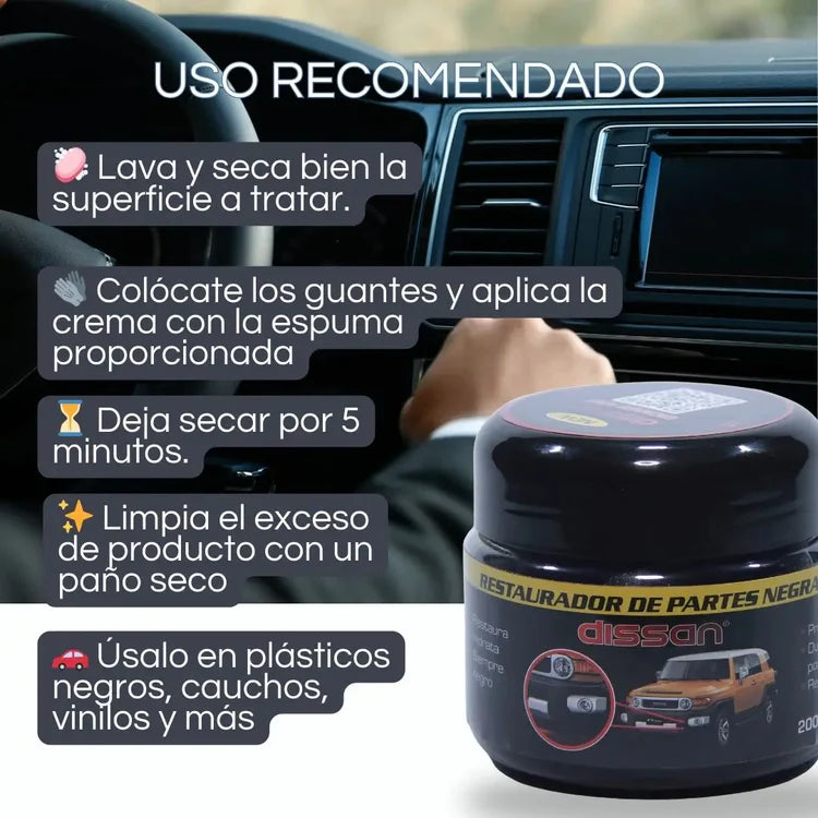 RESTAURADOR PARTES NEGRAS CON NANOTECNOLOGÍA😲👌