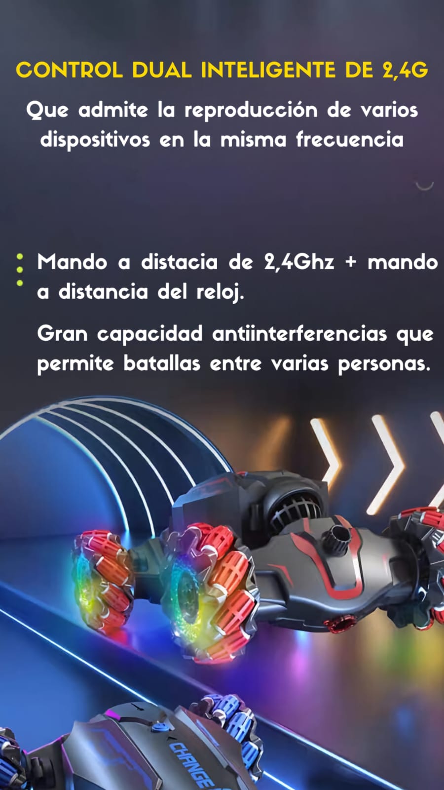 STUNT CAR® CARRO SENSORIAL + CONTROL REMOTO 🎮🚗
