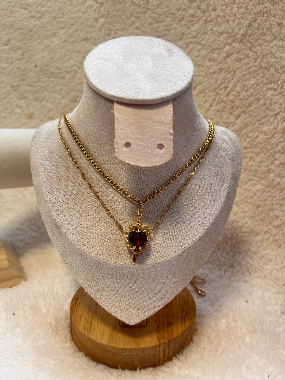 COLLAR ESPADA + COLLAR CORAZÓN: AMOR Y PROTECCIÓN ETERNA ♥️⚔️