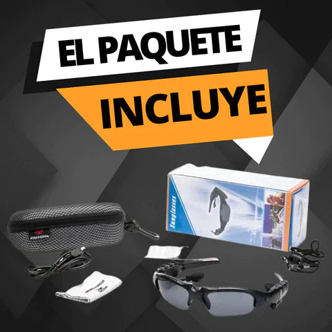 GAFAS DEPORTIVAS INALÁMBRICAS BLUETOOTH CON POLARIZACIÓN 😎🕶️