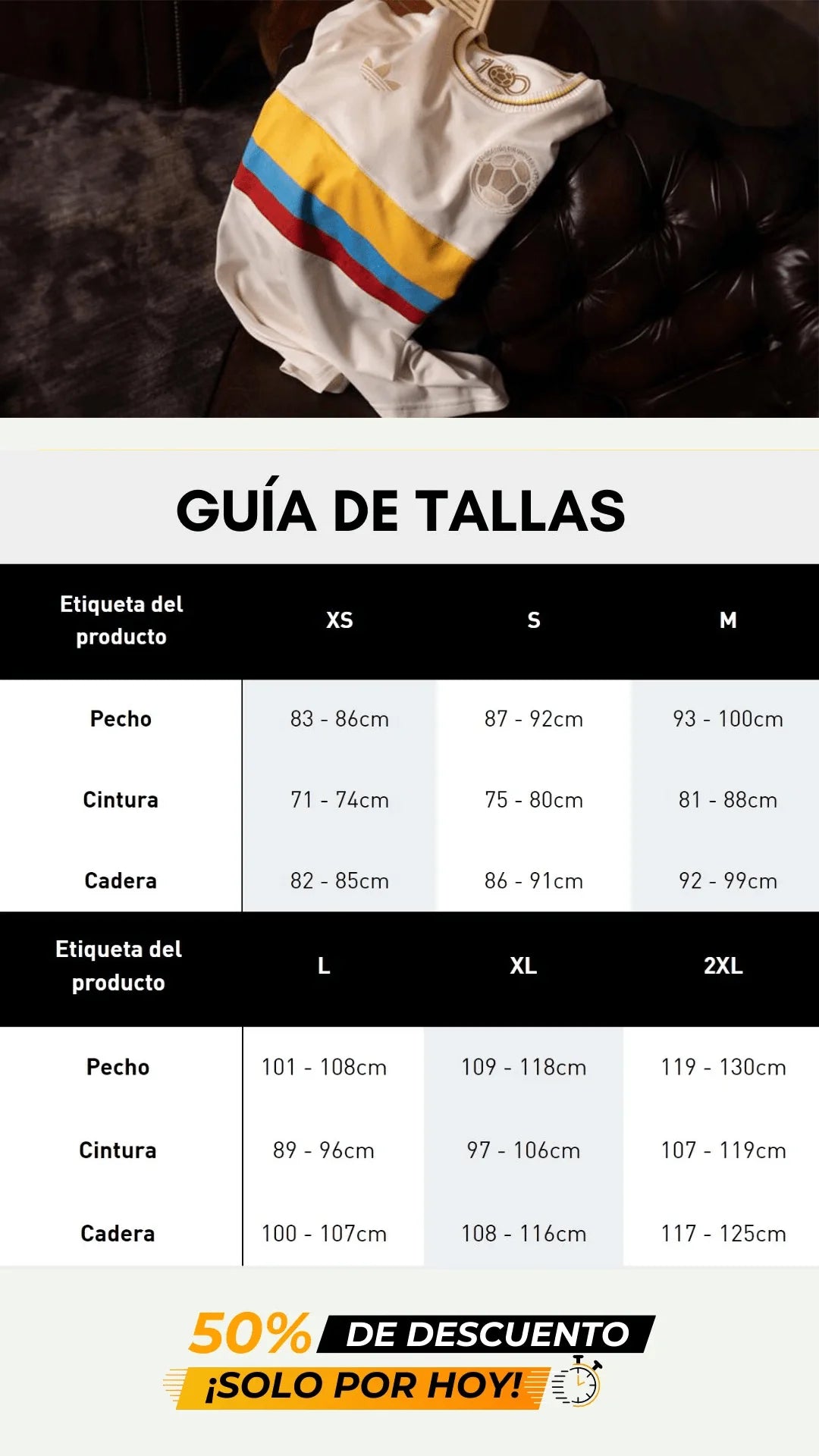 CAMISETA SELECCIÓN COLOMBIA - EDICIÓN CENTENARIO 💯