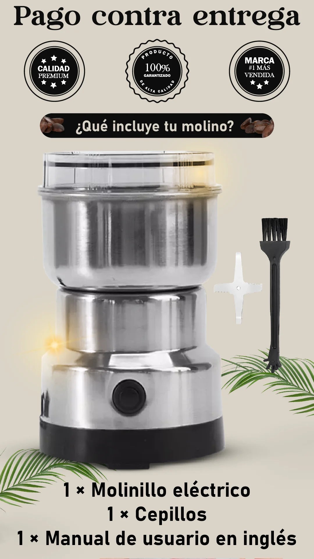 MOLINO ELÉCTRICO MULTIFUNCIONAL + DESCUENTOS SORPRESA 🤑