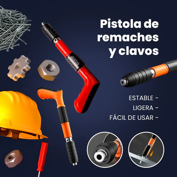 POTENCIA Y PRECISIÓN: PISTOLA DE REMACHES🤩