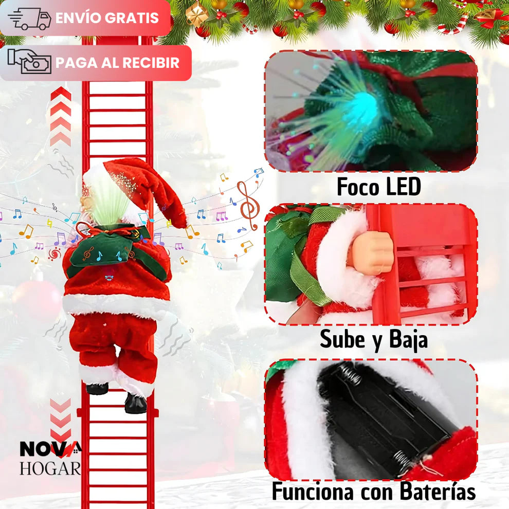 SANTA MAGIC: PAPÁ NOEL SUBE Y BAJA 🪜 - MÚSICA Y LUCES