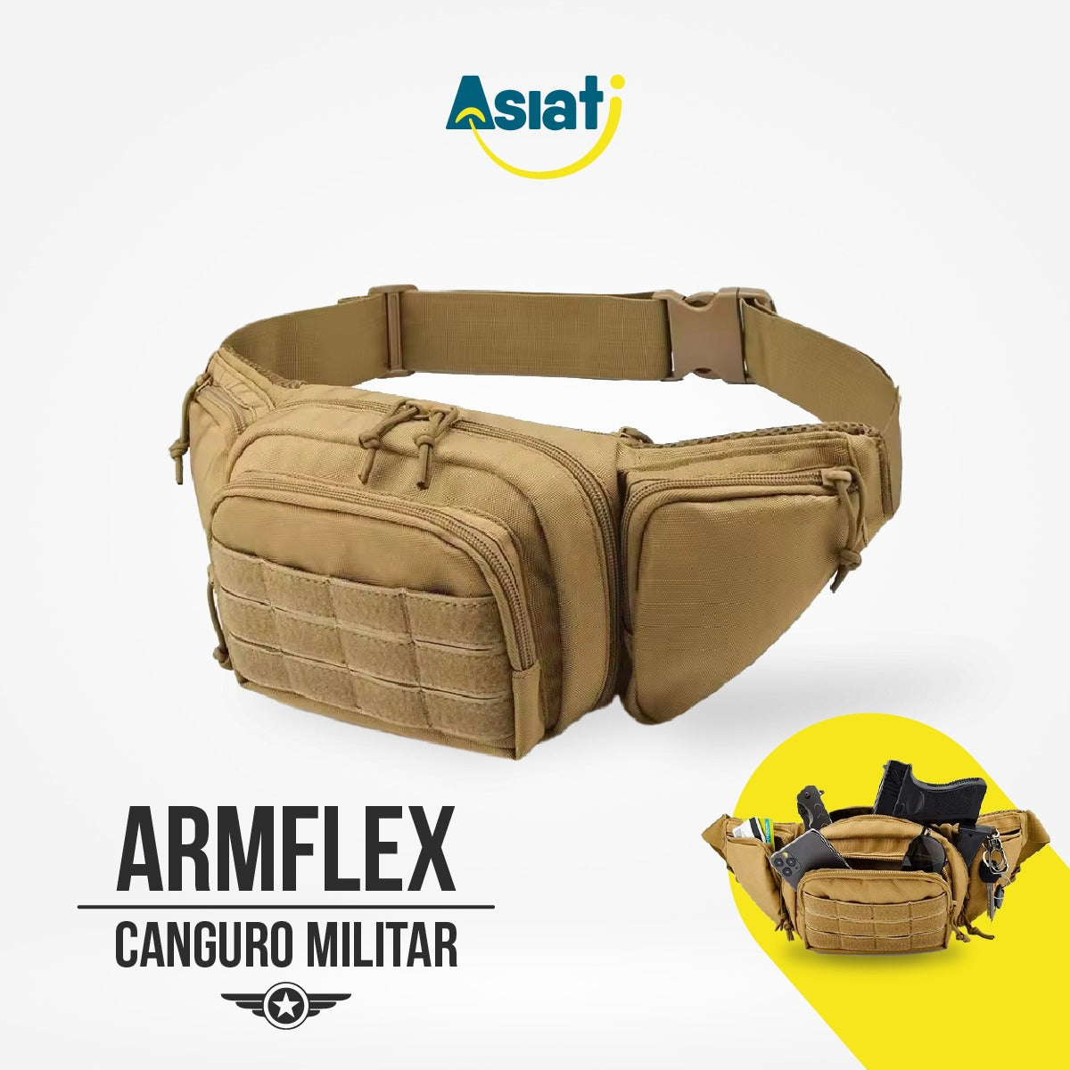 CANGURO MILITAR TÁCTICO + OFERTA DEL MES 🎖️