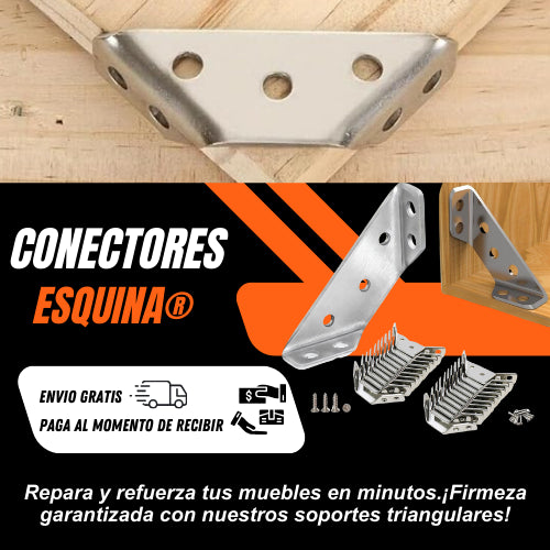 SteelFirme - CONECTOR DE ESQUINA UNIVERSAL X10 UNIDADES