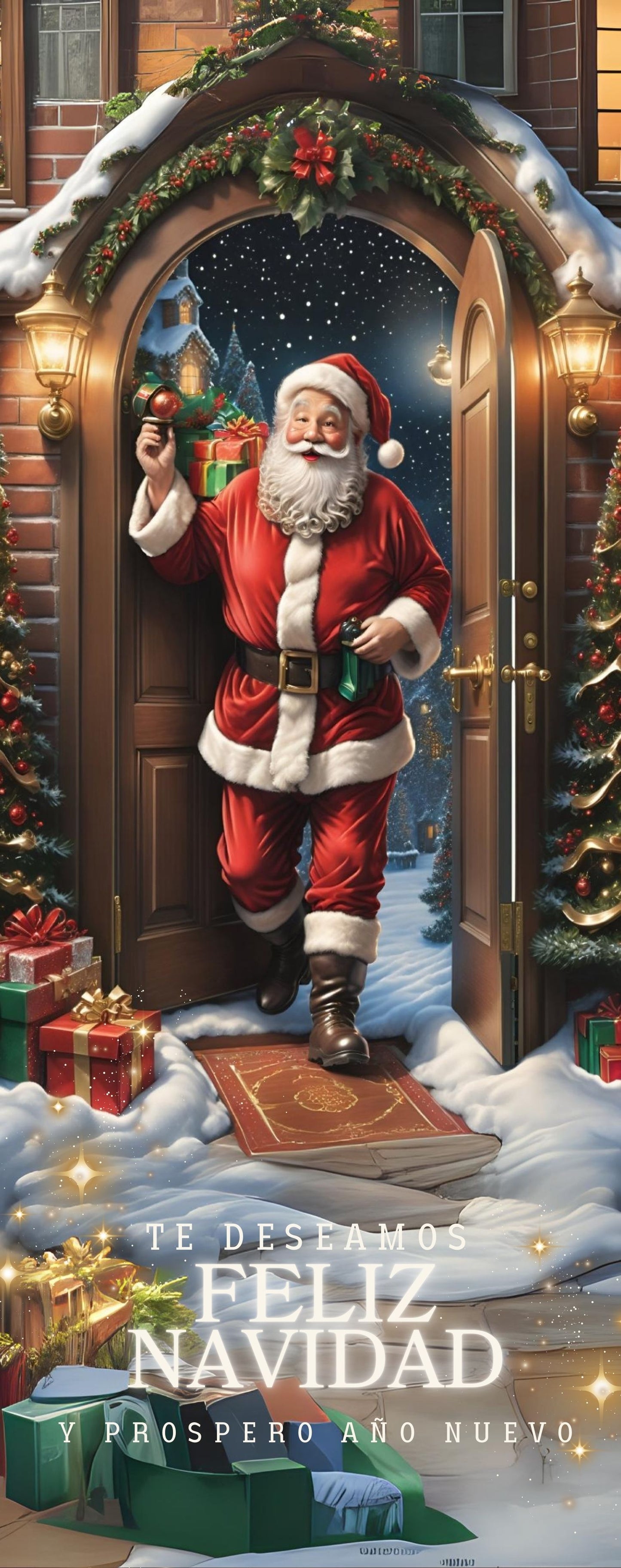 FORRO FUNDA PARA PUERTA NAVIDEÑA - LA MEJOR PUERTA DEL BARRIO🎅🤶