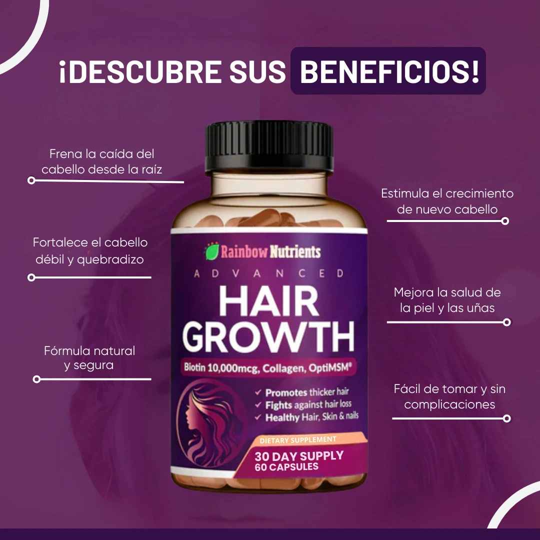 VITAMINAS PARA EL CABELLO | HAIR GROWTH ADVANCE 💅