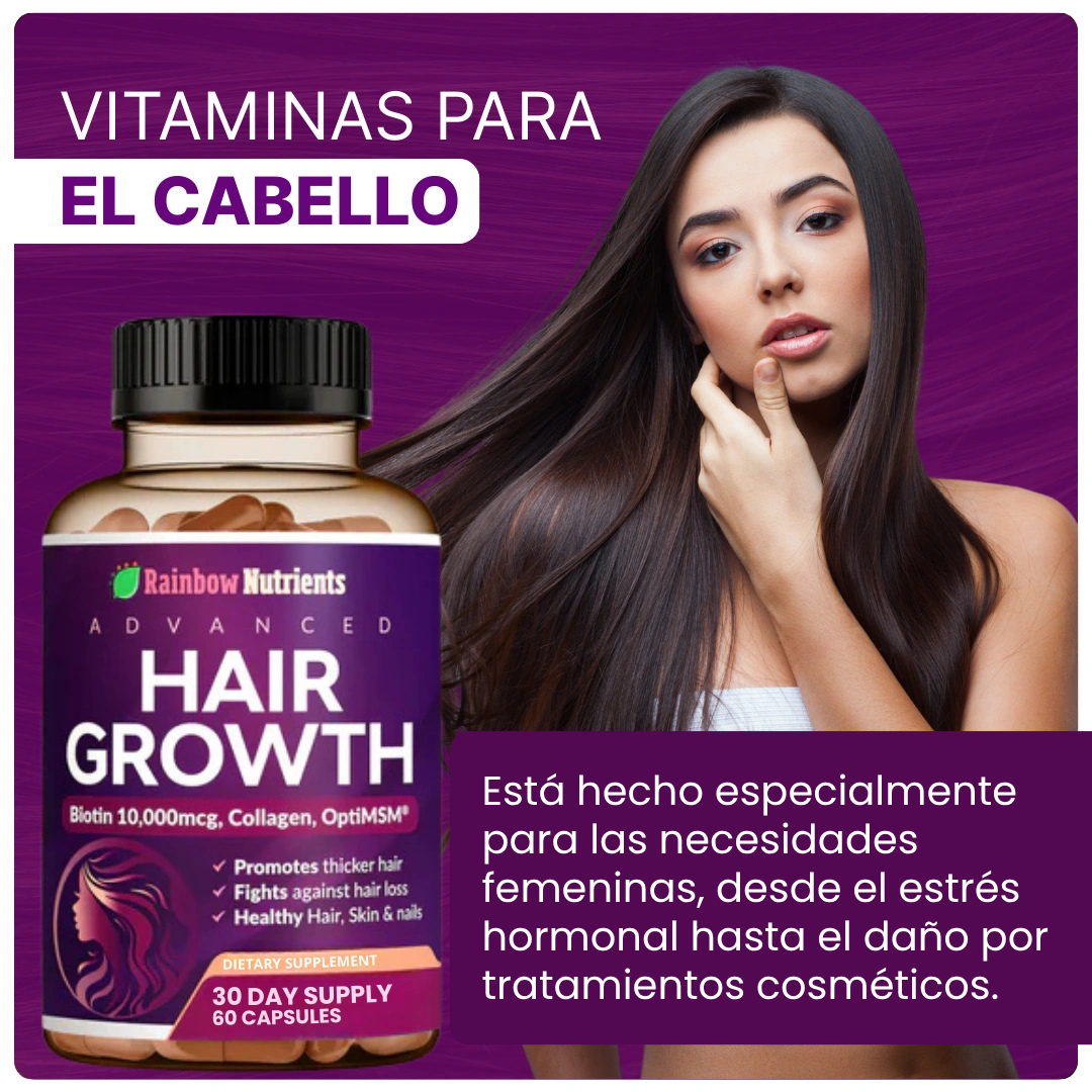 VITAMINAS PARA EL CABELLO | HAIR GROWTH ADVANCE 💅