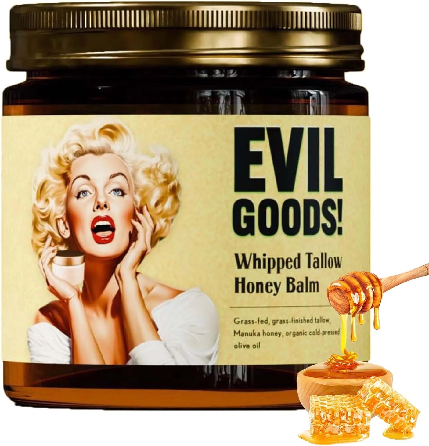 EVIL GOODS: BÁLSAMO SEBO DE RES - ORGÁNICA E HIDRATANTE