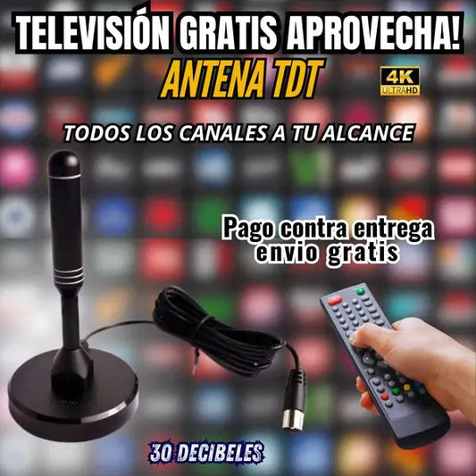 TELEVISIÓN GRATIS FULL HD 4K CON NUESTRA ANTENA TDT📡