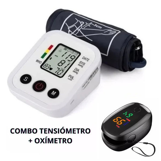 COMBO TENSIOMETRO + OXIMETRO: SALUD CONTROLADA