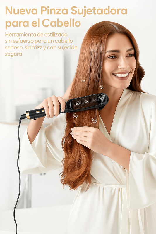 CEPILLO ALISADOR PREMIUM Y EXCLUSIVO: CERDAS DE CERÁMICA 3D 💅