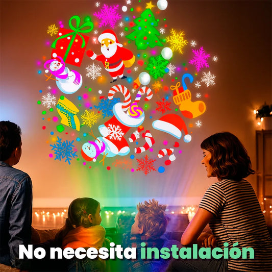 PROYECTOR FIGURAS NAVIDEÑAS - DEJA ATRÁS EL ENREDO CON LAS LUCES 🎄