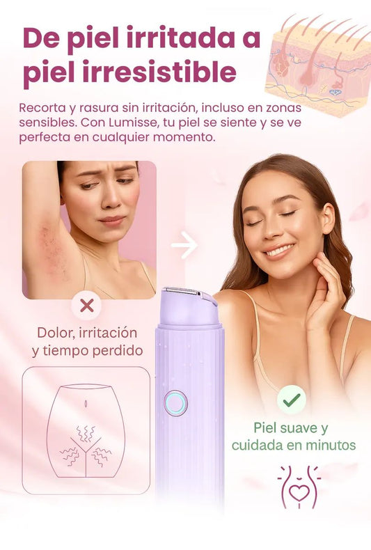 DEPILADORA DOBLE CABEZAL PARA DAMA