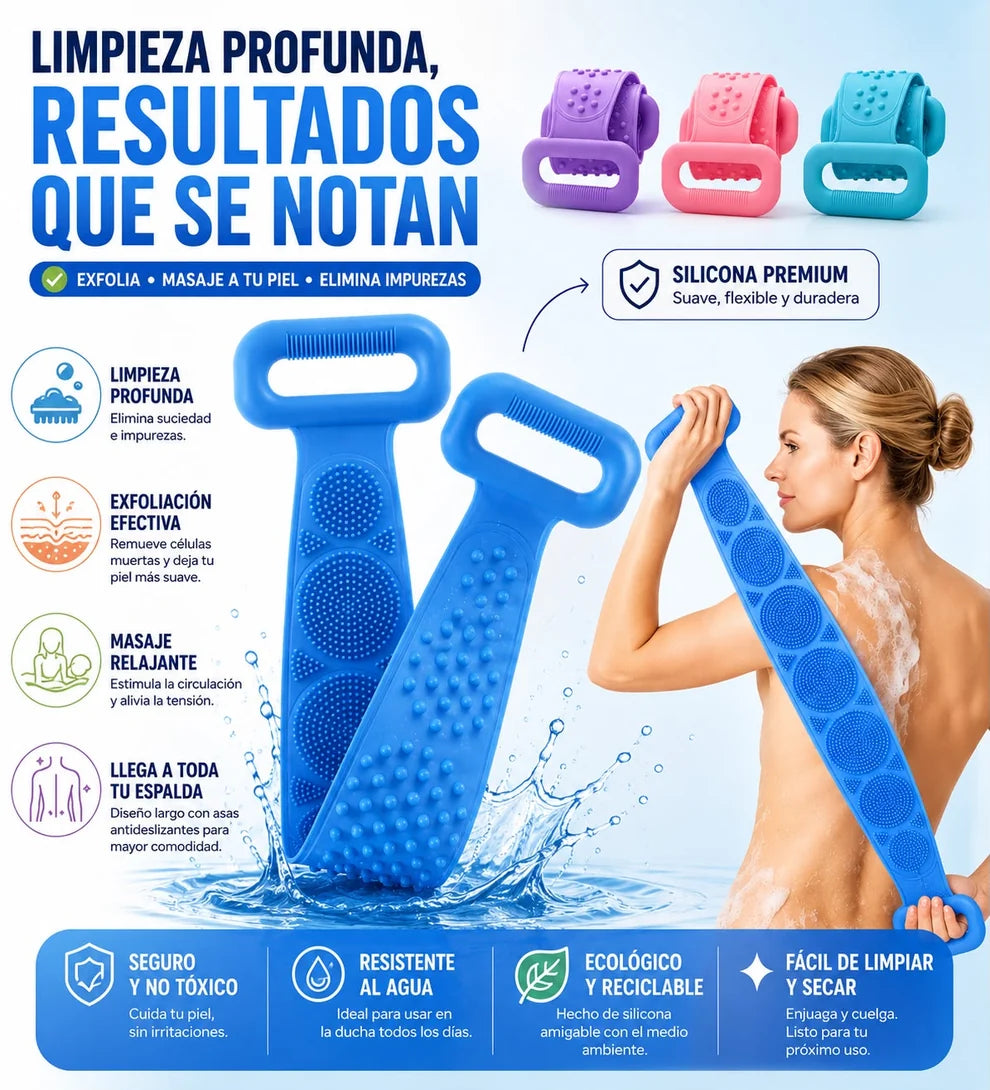 BANDA EXFOLIANTE MULTIFUNCIONAL 🛀🫧