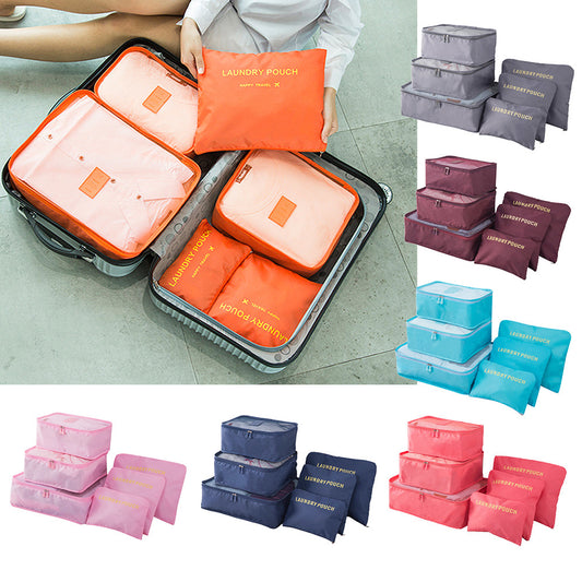 ORGANIZADOR PARA VIAJE (SET 6 PIEZAS)